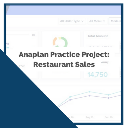 Anaplan Practice Project: Restaurant Sales